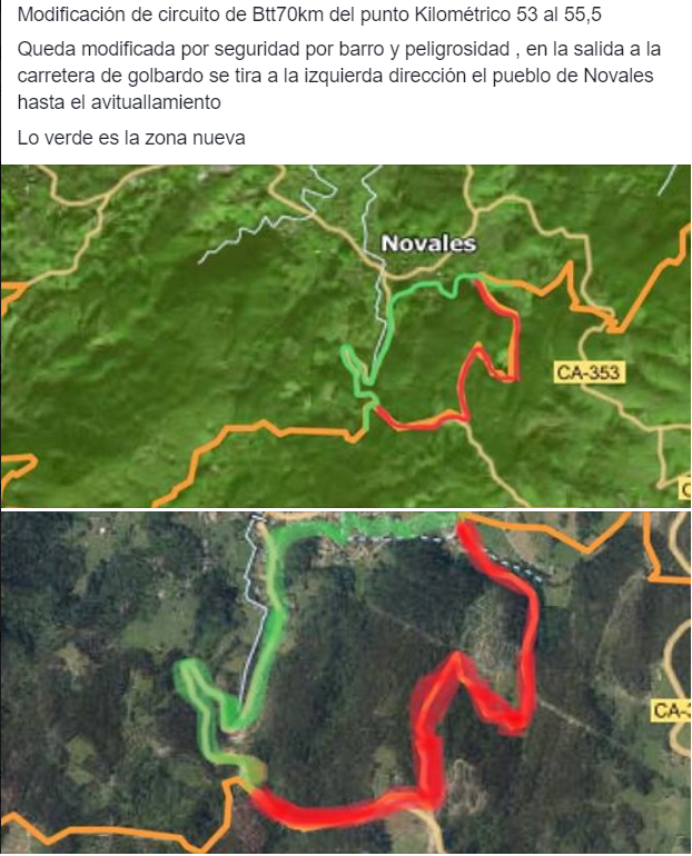 Aviso BTT 70 km